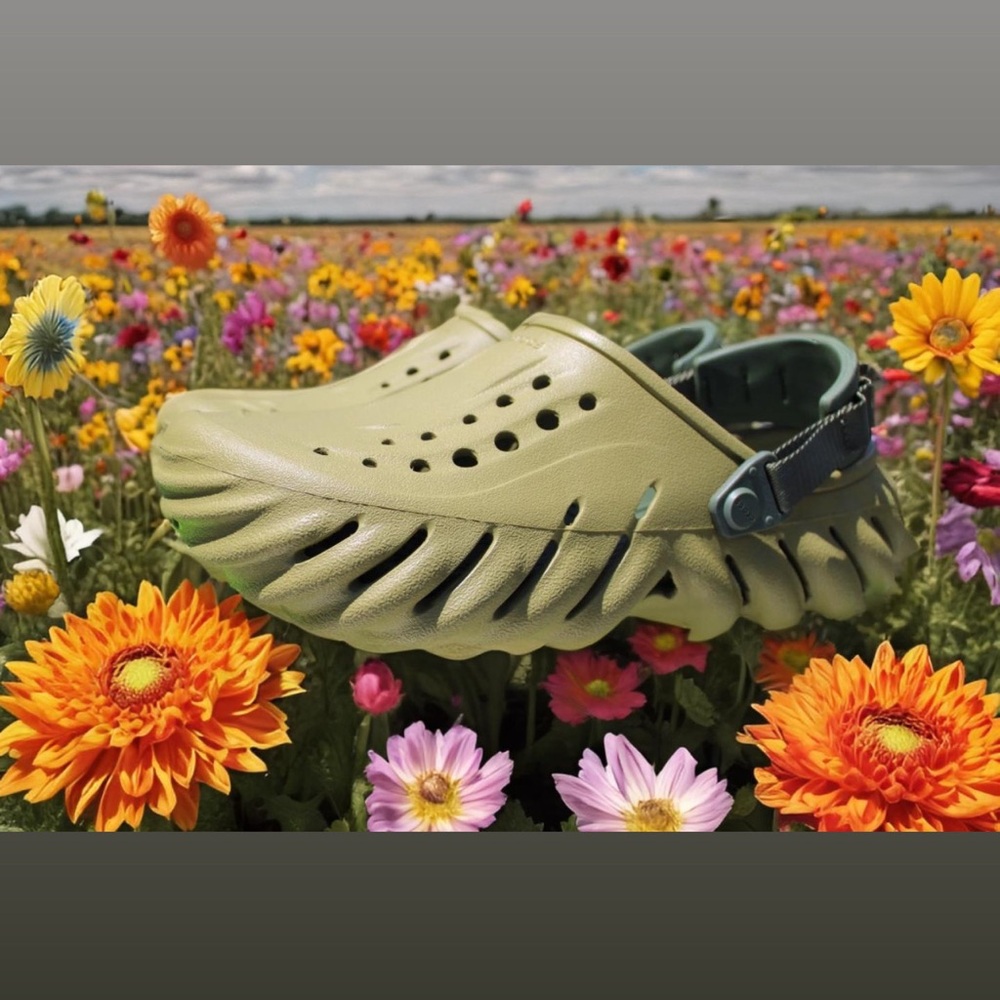 Olive Green Clog Crocs